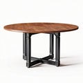 Tavolo rotondo in legno per sala da pranzo – 150 x 150 x 75 cm