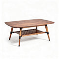 Tavolo da caffè in legno con ripiano inferiore – 120 x 60 x 45 cm