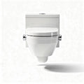 Vaso sanitario sospeso in ceramica per bagno – 55 x 38 x 40 cm