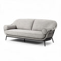 Divano in tessuto con struttura in metallo per soggiorno – 200 x 90 x 85 cm